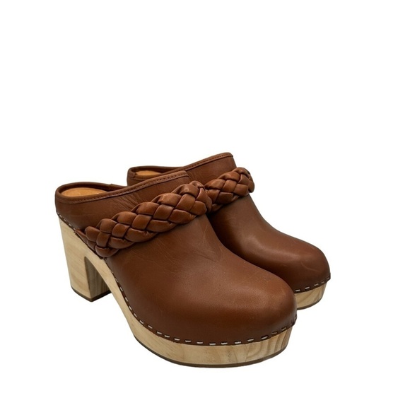 Dolce Vita Hila Leather Clog, Brown - Picture 1 of 6